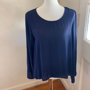 Lilly white brand Navy Blue Blouse
